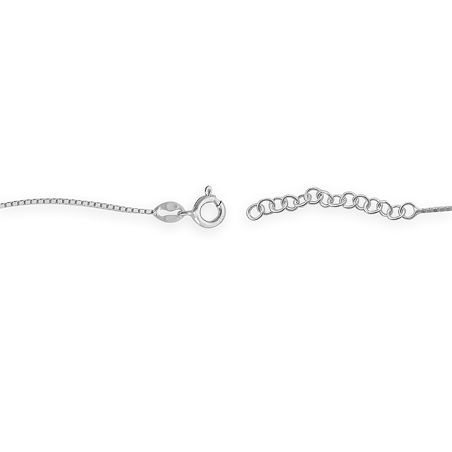 Chaîne Cheville Argent925 Coeur Et Zirconium - Bracelets | Créolissime