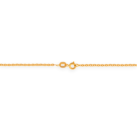 Collier or chaîne nœud forçat antillais cristal grenat - Colliers | Créolissime