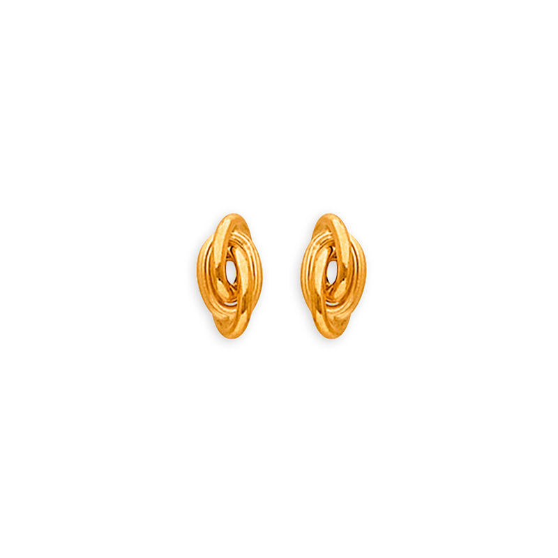 Boucles d'oreilles Or 750 Nœud antillais 6mm - Boucles d'oreilles | Créolissime
