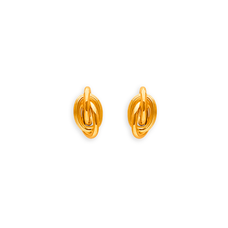 Boucles d'oreilles Or 750 Nœud antillais 8mm -  | Créolissime