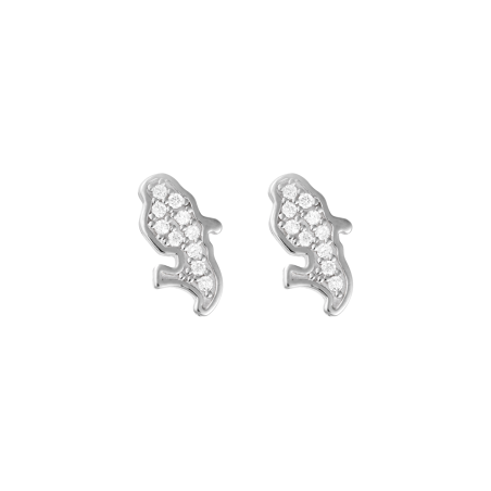 Boucles D'oreilles Martinique Argent925 Zirconium - Boucles d'oreilles | Créolissime