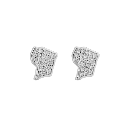 Boucles D'oreilles Guyane Argent925 Zirconium 8 -  | Créolissime