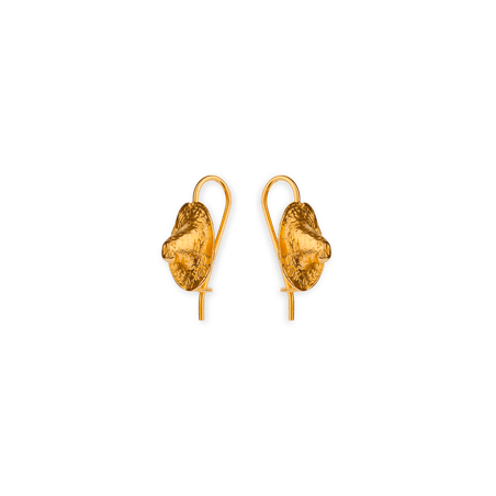 Boucles D'oreilles Plaqué Or Pendant 21mm Au Total Casque Colonial 13*16mm - Boucles d'oreilles | Créolissime