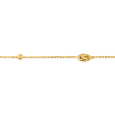 Bracelet Or750 Chaîne Nœud Forçat Antillais Grain D'or - Bracelets | Créolissime