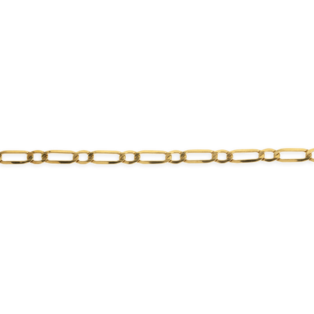 Bracelet Or750 Maille Alternée Plate - Bracelets | Créolissime