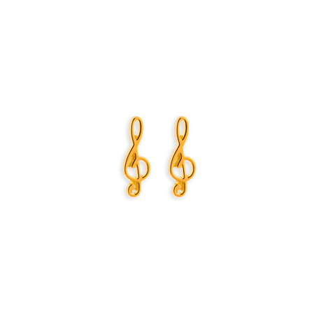 Boucles D'oreilles Clé de Sol 2.5mm*8mm Or750 -  | Créolissime