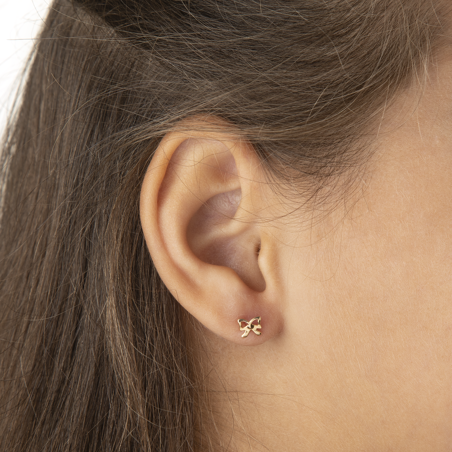 Boucles D'oreilles Or750 Nœud 12*4mm - Boucles d'oreilles | Créolissime