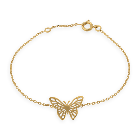 Bracelet Plaqué Or Papillon -  | Créolissime