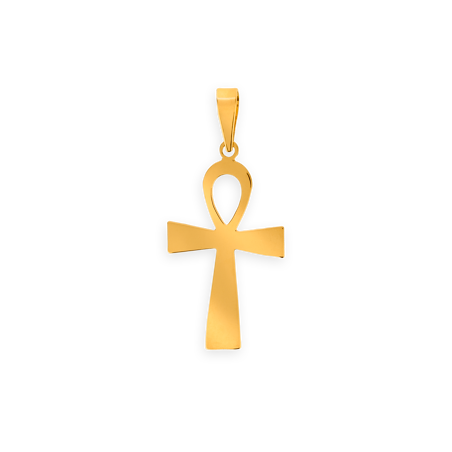Croix Or750 Egyptienne avec bélière - Pendentifs | Créolissime