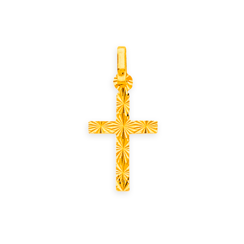 Croix Or750 Diamantée avec bélière - Pendentifs | Créolissime