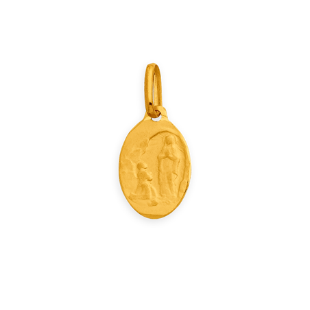 Médaille Or750 Madone Vierge De Lourdes avec bélière - Pendentifs | Créolissime