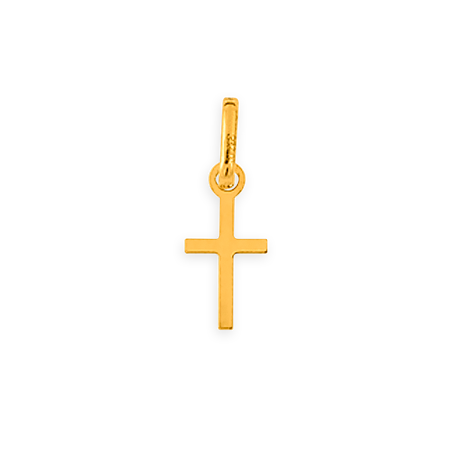 Croix Or750 avec bélière -  | Créolissime