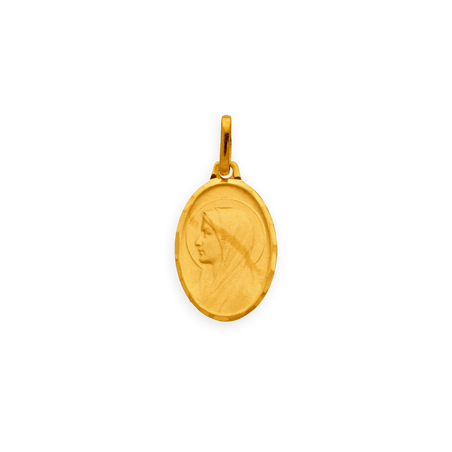Médaille Or750 Madone Vierge De Lourdes avec bélière -  | Créolissime