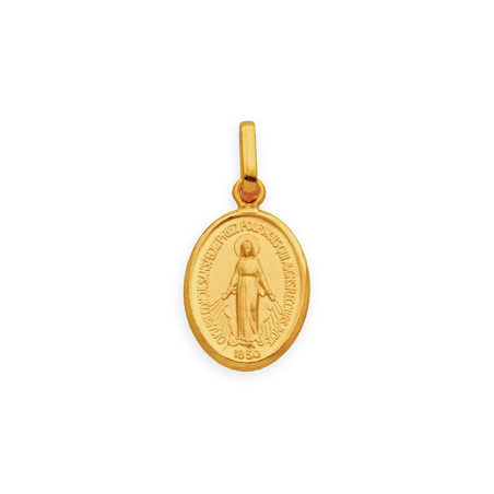 Médaille Or750 Vierge Miraculeuse avec bélière -  | Créolissime
