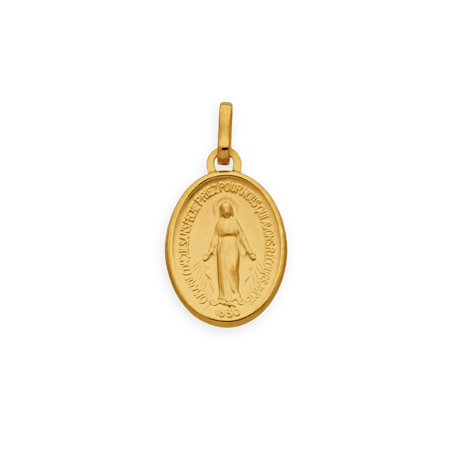 Médaille Or750 Vierge Miraculeuse avec bélière -  | Créolissime
