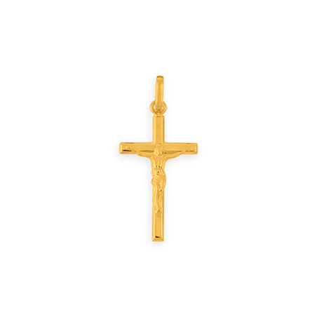 Croix Christ Or750 avec bélière -  | Créolissime