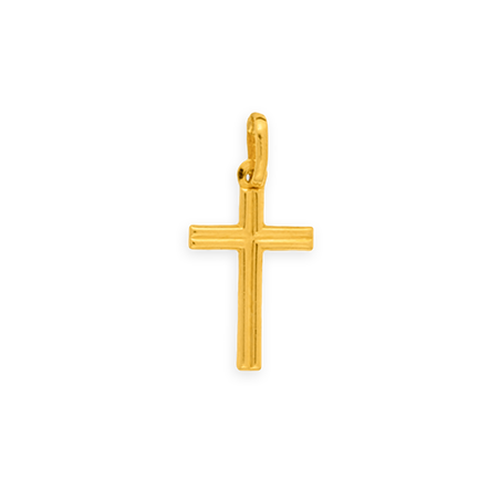 Croix Or750 avec bélière -  | Créolissime