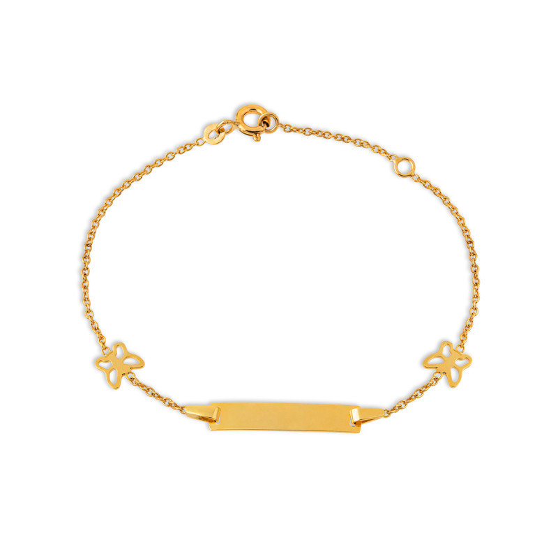 Bracelet Identité Or375 Papillons  - Bracelets | Créolissime