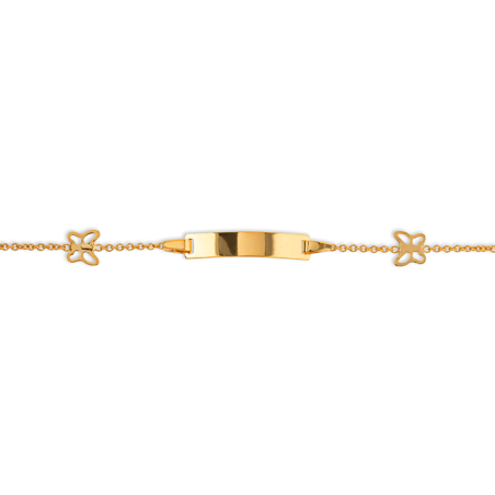 Bracelet Identité Or375 Papillons  - Bracelets | Créolissime