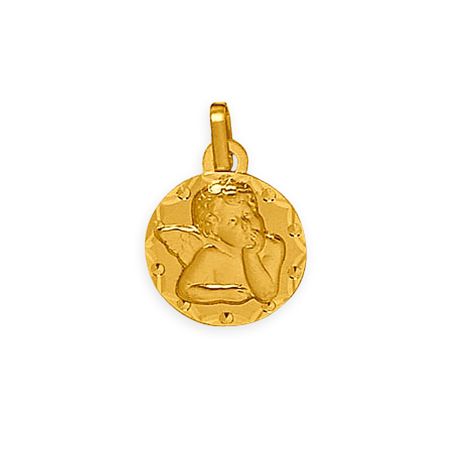 Médaille Or375 Ange avec bélière -  | Créolissime
