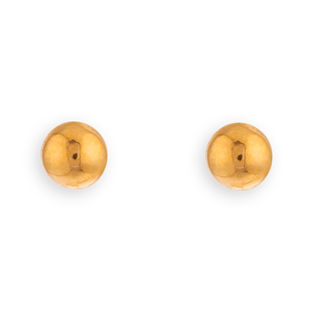 Boucles d'oreilles  OR750 grain d'Or 3mm - Boucles d'oreilles | Créolissime