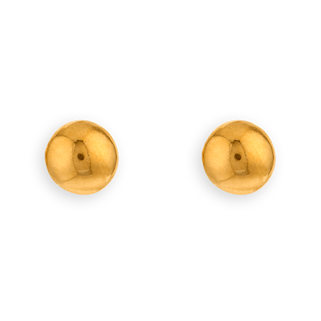 Boucles d'oreilles  OR750 grain d'Or 4mm -  | Créolissime