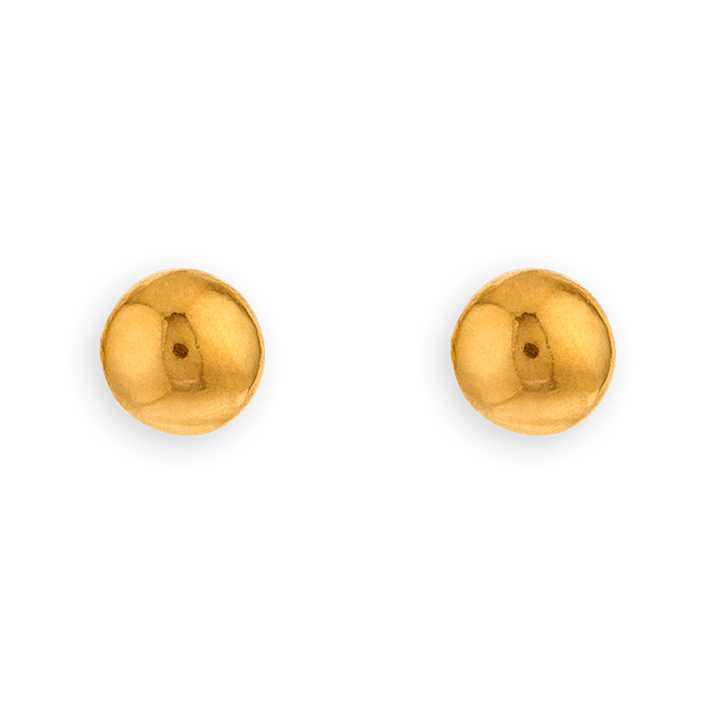 Boucles d'oreilles  OR750 grain d'Or 4mm - Boucles d'oreilles | Créolissime