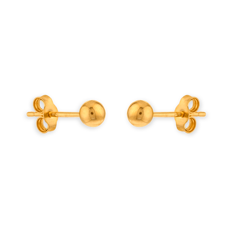 Boucles d'oreilles  OR750 grain d'Or 5mm - Boucles d'oreilles | Créolissime