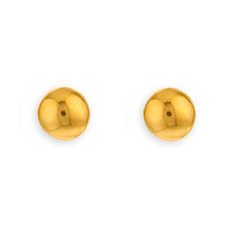 Boucles d'oreilles  OR750 grain d'Or 6mm -  | Créolissime