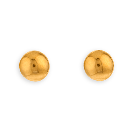 Boucles d'oreilles  OR750 grain d'Or 8mm - Boucles d'oreilles | Créolissime