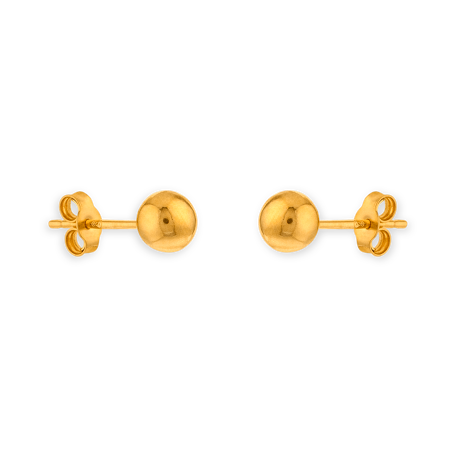 Boucles d'oreilles  OR750 grain d'Or 8mm - Boucles d'oreilles | Créolissime