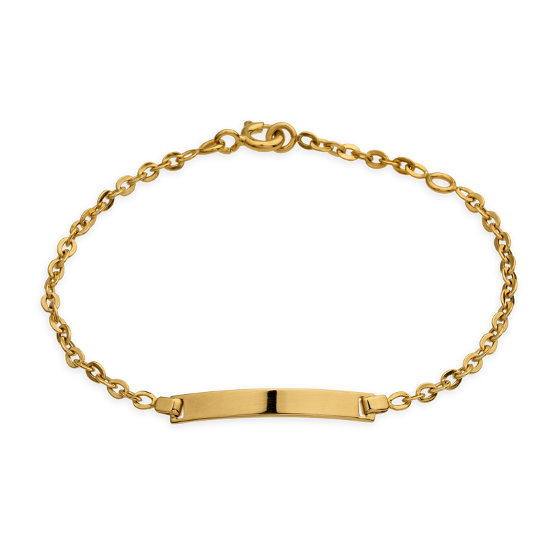 Bracelet Identité Or375 Rectangulaire - Bracelets | Créolissime