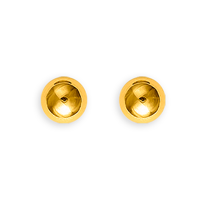 Puces grain d'or OR 375 3mm - Boucles d'oreilles | Créolissime