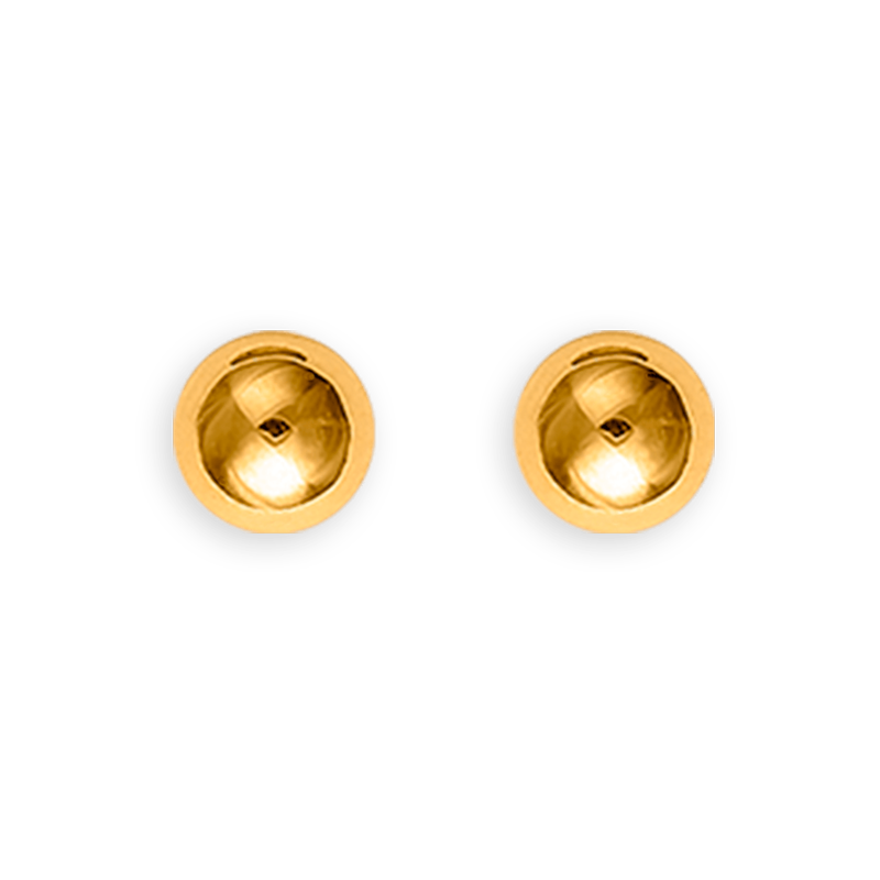 Puces grain d'or OR 375 5mm - Boucles d'oreilles | Créolissime