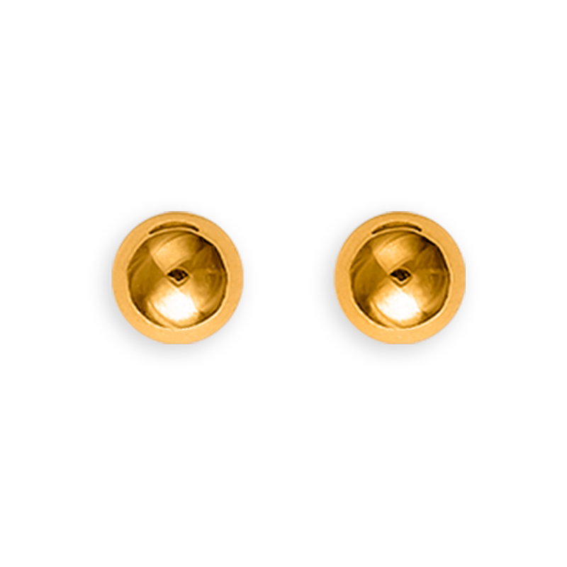 Puces grain d'or OR 375 8mm - Boucles d'oreilles | Créolissime