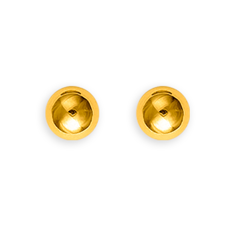 Puces grain d'or OR 375 10mm - Boucles d'oreilles | Créolissime