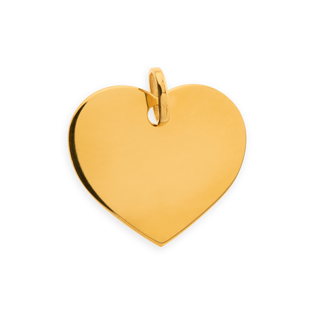 Pendentif Cœur avec bélière Or375 - Pendentifs | Créolissime