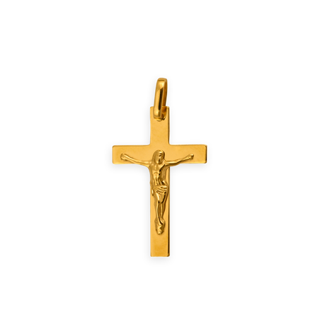Croix Christ Or375 avec bélière - Pendentifs | Créolissime