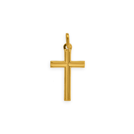 Croix Or375 avec bélière -  | Créolissime