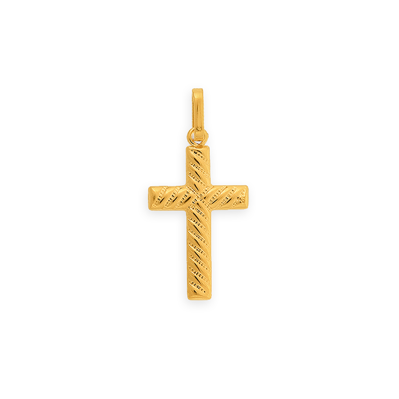 Croix Or375 Diamantée avec bélière - Pendentifs | Créolissime