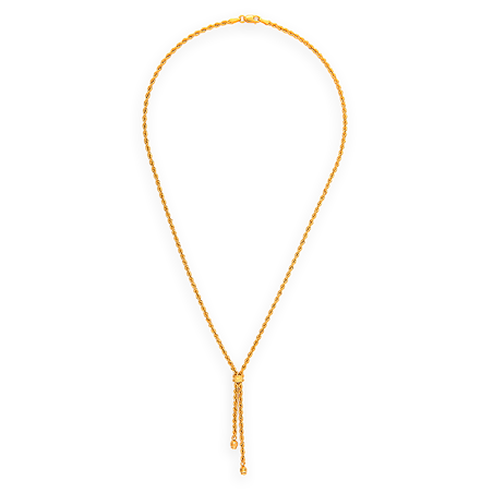 Collier or maille corde grain d'or - Colliers | Créolissime