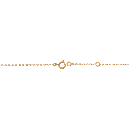 Bracelet Or 375 Coeur Diamanté Martinique 17+2Cm - Bracelets | Créolissime
