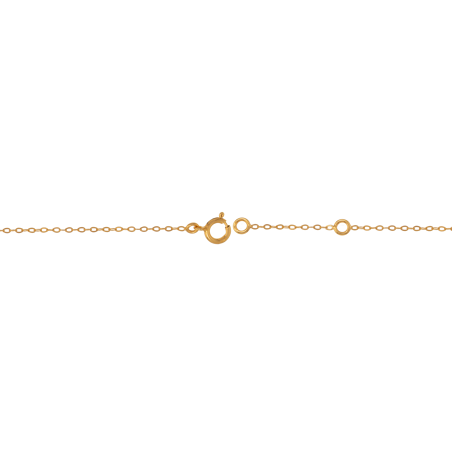 Bracelet Or 750 Coeur Diamanté Guyane 17+2Cm - Bracelets | Créolissime