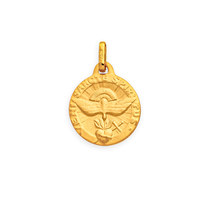 Médaille Or750 Saint-Esprit avec bélière - Pendentifs | Créolissime