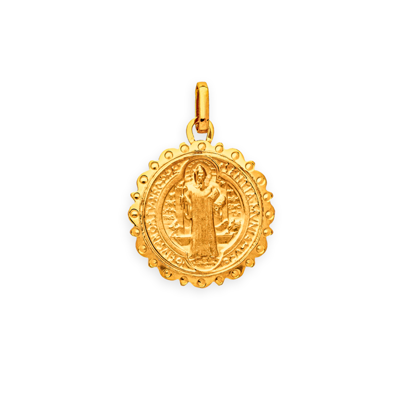 Médaille Or750 Saint-Benoit avec bélière - Pendentifs | Créolissime
