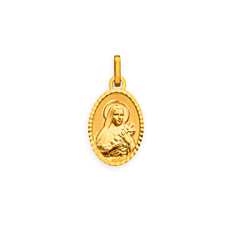 Médaille Or750 Sainte-Thérèse avec bélière - Pendentifs | Créolissime