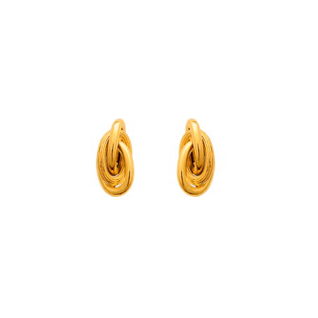 Boucles d'oreilles Or 375 Nœud antillais - Boucles d'oreilles | Créolissime