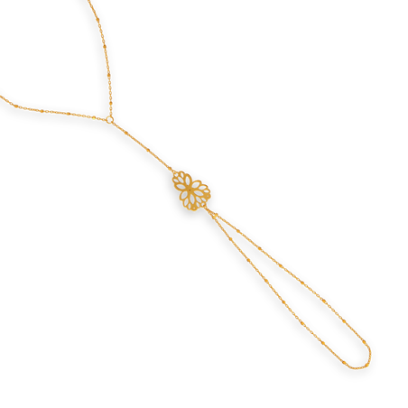 Chaîne Main Or375 Fleur - Bracelets | Créolissime