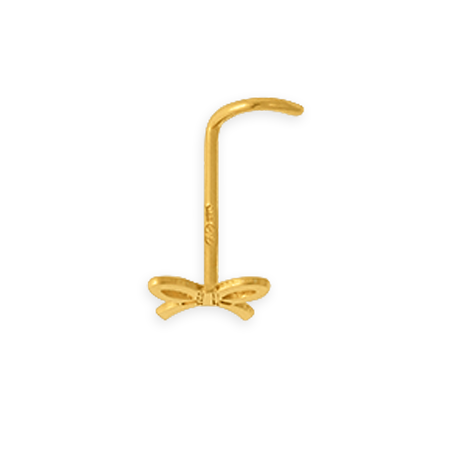 Piercing Or375 Nez Nœud Ruban - Bijoux de corps | Créolissime