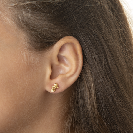 Boucles D'oreilles Or750 Tête Antillaise 5*10mm Fermeture Vis - Boucles d'oreilles | Créolissime
